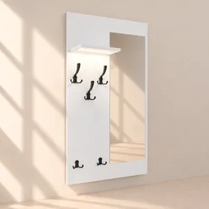 Wieszaki z lustrem LED