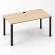 Biurko komputerowe Iron - Dąb Cremona
