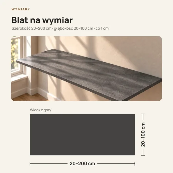 Blat - Beton Czarny