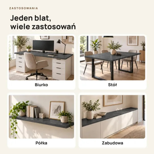 Blat - Beton Czarny
