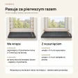 Parapet wewnętrzny na wymiar - Beton Czarny