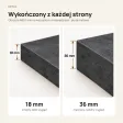 Parapet wewnętrzny na wymiar - Beton Czarny