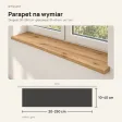 Parapet wewnętrzny na wymiar - Dąb Evoke