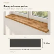 Parapet wewnętrzny na wymiar - Dąb Wotan