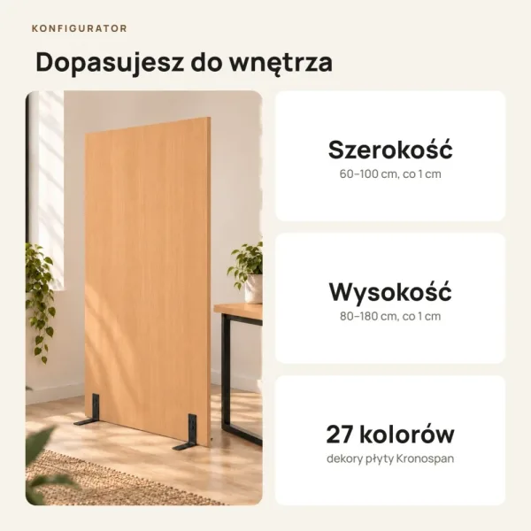 Ścianka działowa - Buk