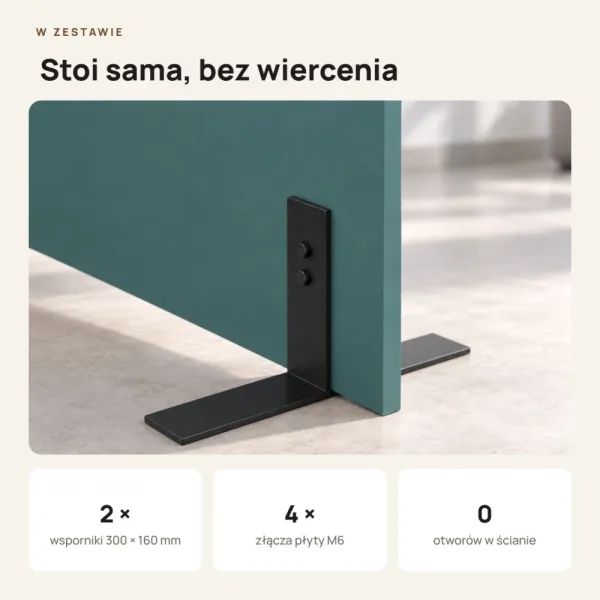Ścianka działowa - Zielona