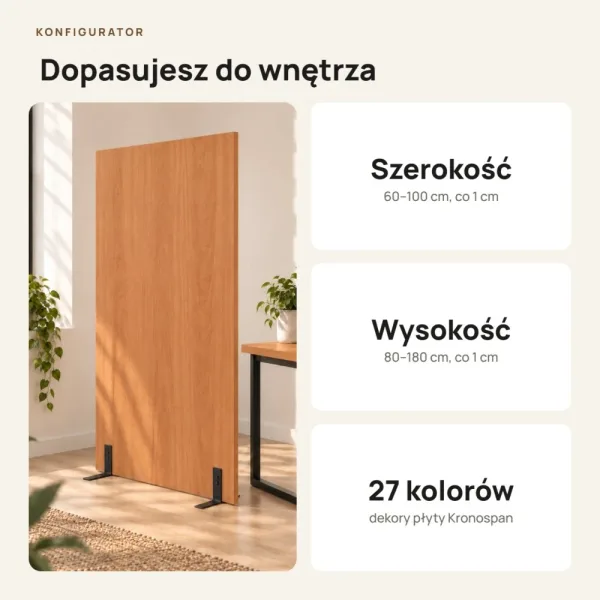 Ścianka działowa - Olcha