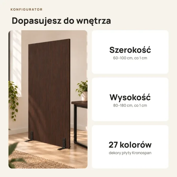 Ścianka działowa - Wenge