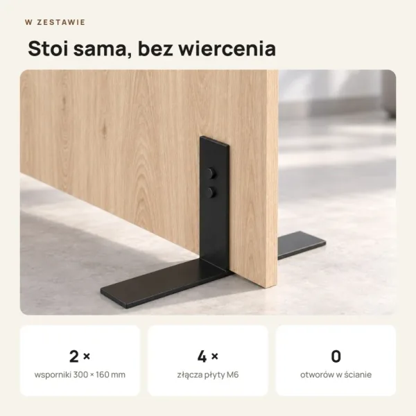 Ścianka działowa - Dąb Cremona