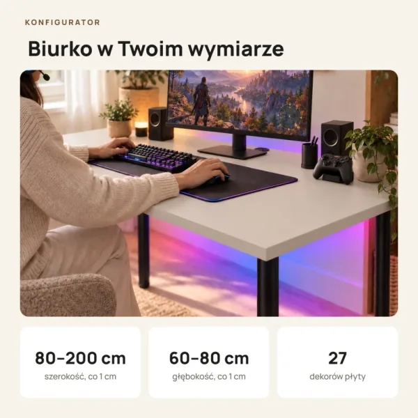 Biurko gamingowe - Kaszmir