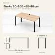Biurko gamingowe - Dąb Cremona
