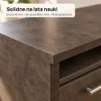 Biurko szkolne narożne Aga - Beton Rdzawy