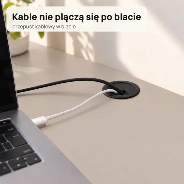 Biurko szkolne narożne Aga - Kaszmir