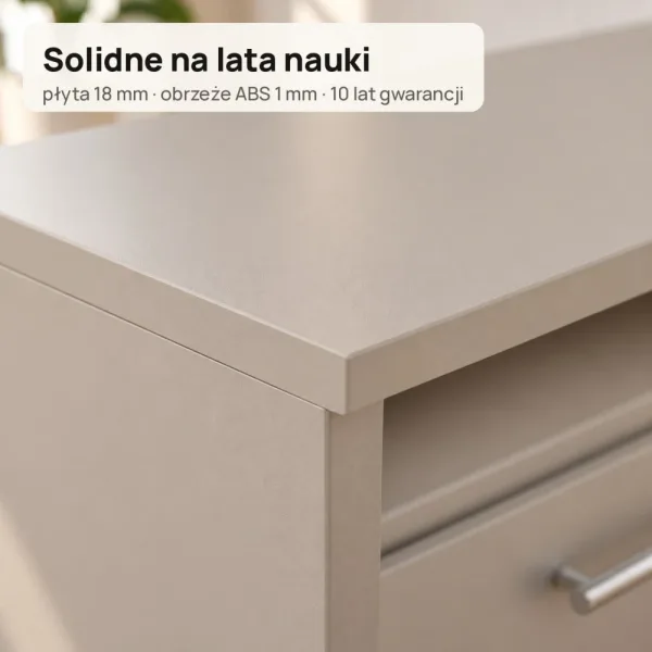 Biurko szkolne narożne Aga - Kaszmir