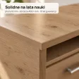 Biurko szkolne narożne Aga - Dąb Evoke
