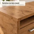 Biurko szkolne narożne Aga - Dąb Wotan