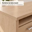 Biurko szkolne narożne Aga - Dąb Cremona