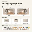 Biurko lekarskie narożne z szufladami - Kaszmir