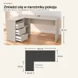 Biurko lekarskie narożne z szufladami - Kaszmir