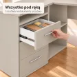 Biurko lekarskie narożne z szufladami - Kaszmir