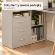 Biurko lekarskie narożne z szufladami - Kaszmir