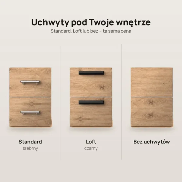 Biurko lekarskie narożne z szufladami - Dąb Evoke