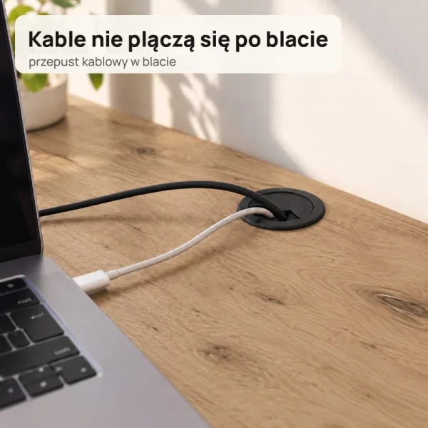 Biurko lekarskie narożne z szufladami - Dąb Evoke