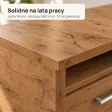 Biurko lekarskie narożne z szufladami - Dąb Wotan