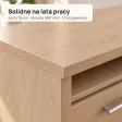 Biurko lekarskie narożne z szufladami - Dąb Cremona