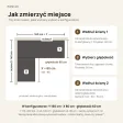 Biurko narożne - Beton Czarny