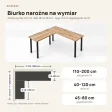 Biurko narożne - Dąb Evoke