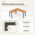 Biurko narożne - Dąb Wotan