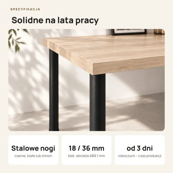 Biurko narożne - Dąb Cremona