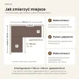 Biurko narożne loft - Beton Rdzawy