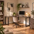 Biurko narożne loft - Beton Rdzawy