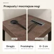 Biurko narożne loft - Beton Rdzawy