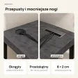 Biurko narożne loft - Beton Czarny