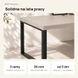Biurko narożne loft - Kaszmir