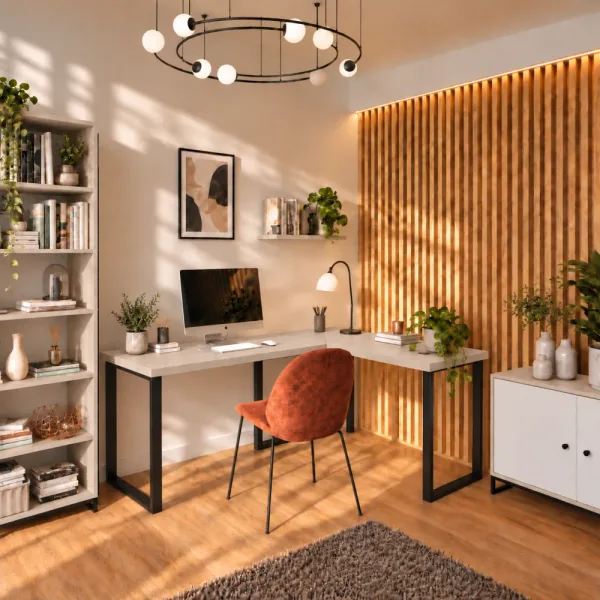 Biurko narożne loft - Kaszmir