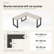 Biurko narożne loft - Kaszmir