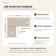 Biurko narożne loft - Kaszmir