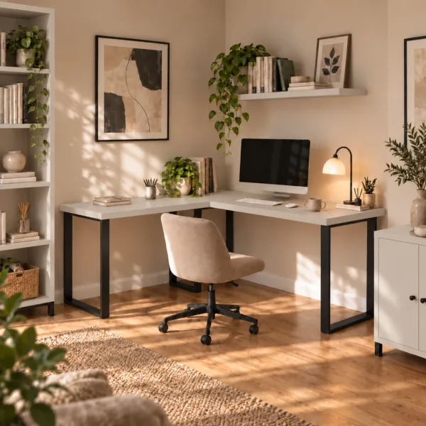 Biurko narożne loft - Kaszmir