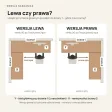 Biurko narożne loft - Dąb Evoke