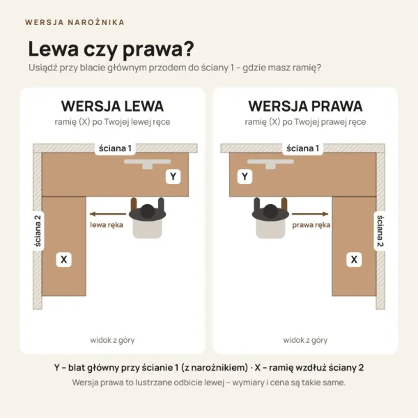 Biurko narożne loft - Dąb Evoke