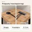 Biurko narożne loft - Dąb Evoke