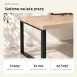 Biurko narożne loft - Dąb Cremona