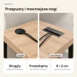 Biurko narożne loft - Dąb Cremona