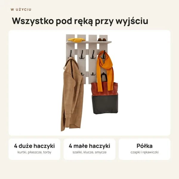 Wieszak ażurowy - Kaszmir - Na ubrania