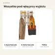 Wieszak ażurowy - Dąb Cremona - Na ubrania