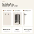 Wieszak ażurowy - Dąb Evoke - Na ubrania